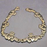 Claddagh Link Bracelet (Gold 10k)